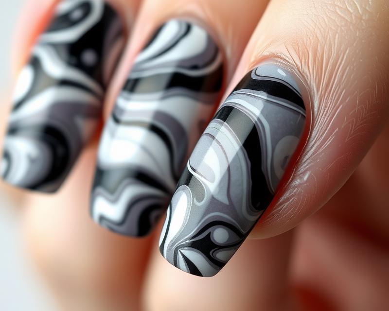 Jak stworzyć efekt marmuru na paznokciach – krok po kroku